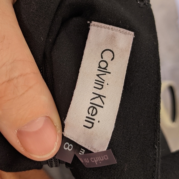 Calvin Klein black dress with belt - Picture 5 of 7